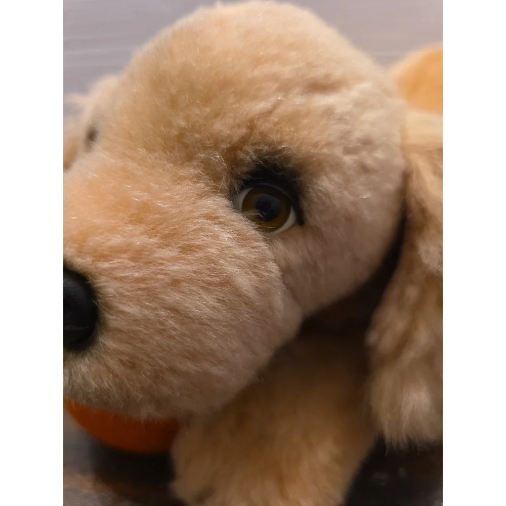 Vintage Avanti Plush Cocker Spaniel Puppy Dog Orange Ball Golden Pup Rare